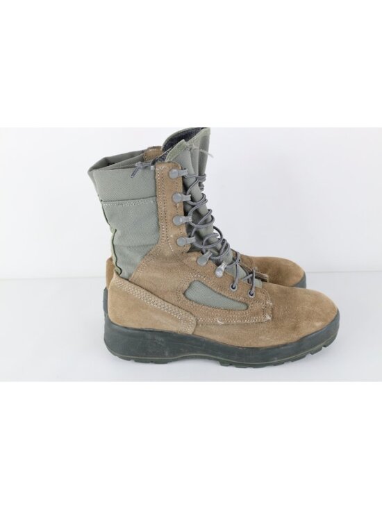 Vintage USGI Military Mens 8.5 Goretex Waterproof Leather Combat Boots Green USA main image 10